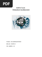 Download Karya Tulis Pengaruh Globalisasi by Muhammad Anton Kurniantono SN80085078 doc pdf
