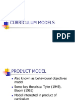 Curriculum Models Long