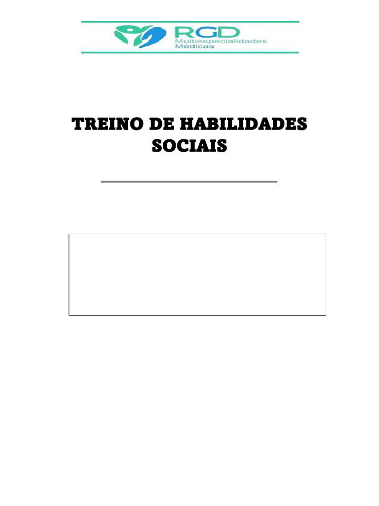 Treino de Habilidades Sociais para Crianças | PDF | Comunicação | Emoções