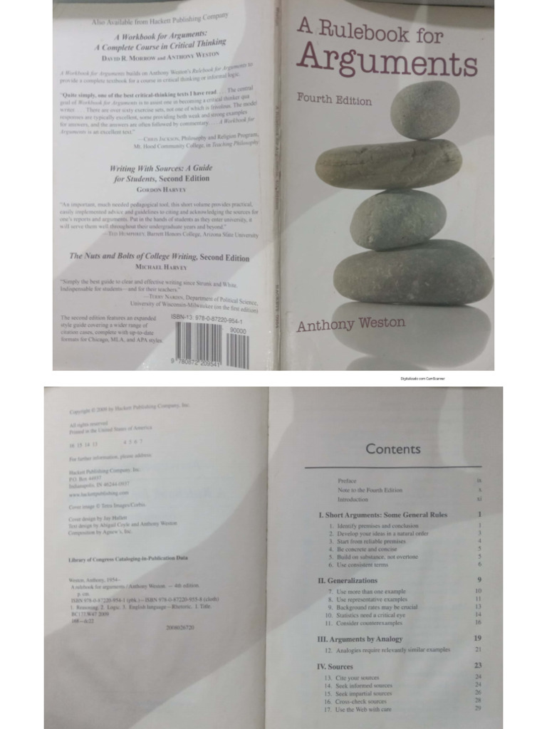 A Rulebook For Arguments PDF