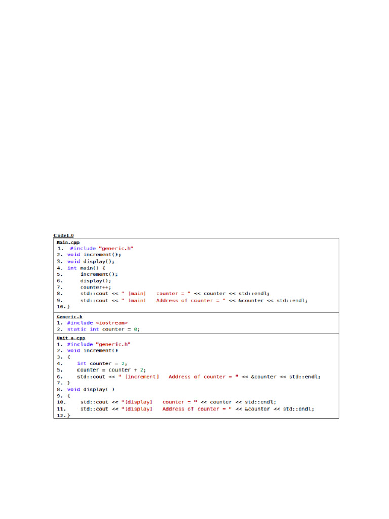 C++ Code Examples and Explanations | PDF