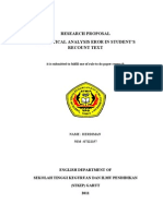 Cover. Approval Absatra RESEARCH PROPOSAL
