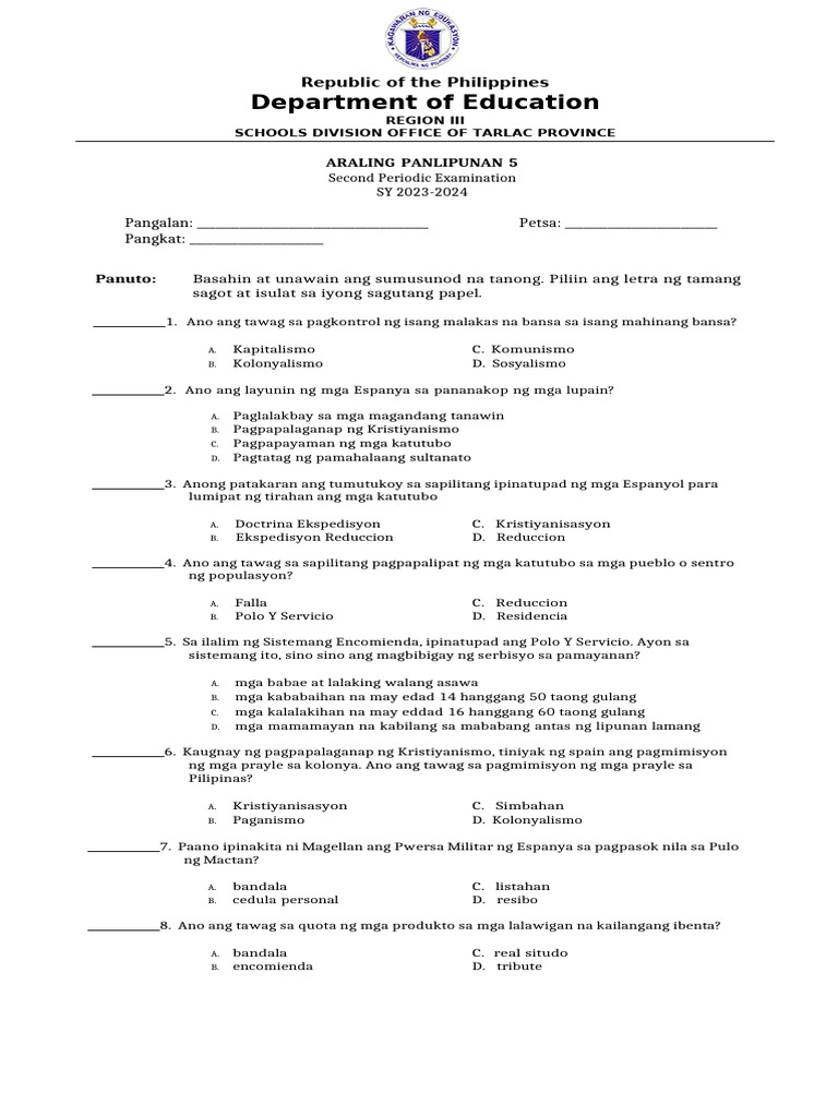 Ap 5 - Q2 - PT - New | PDF