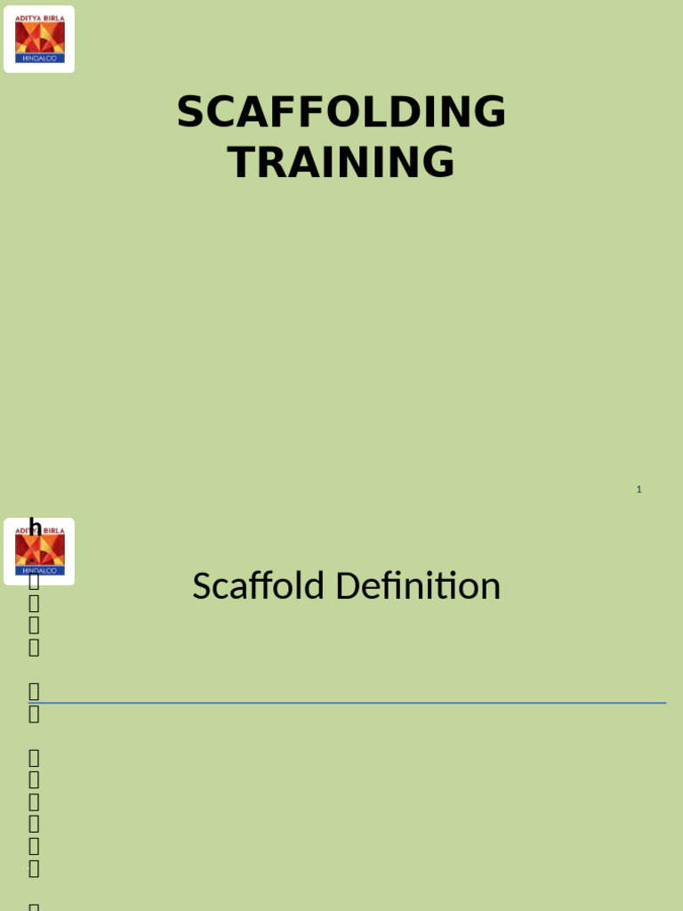Scaffolding Safety Training Guide | PDF | Scaffolding | Equipment
