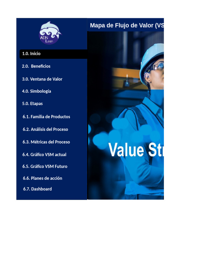 Plantillas y Gráficos para VSM | PDF | Lean Manufacturing | Inventario