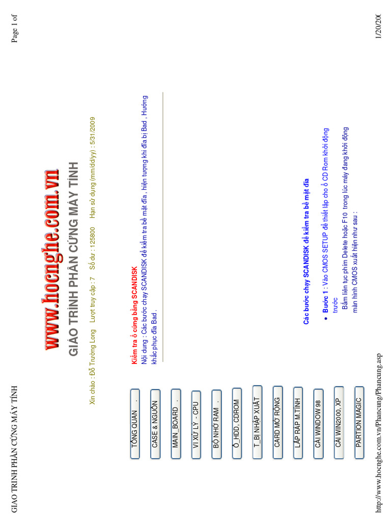 Kiem Tra O Cung Bang Scandisk Pdf