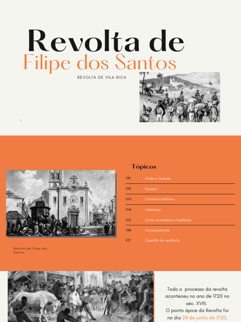 Revolta de Filipe Dos Santos | PDF | Brasil