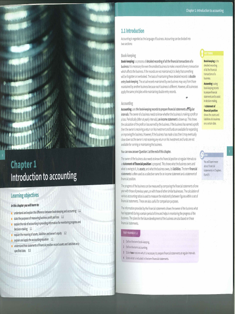 Accouting Igcse Chapter 1 | PDF