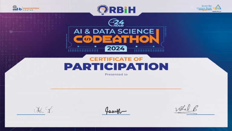 RBIH 24-Hour AI Codeathon Details | PDF