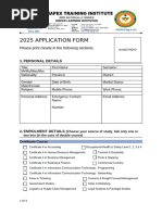 Atlantic Training Institution 2026 Application | PDF | Identity Document