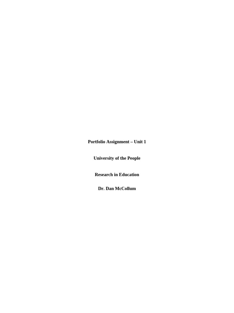 Assignment unit 1 | PDF | Institutional Review Board | Autonomy