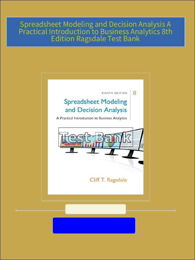 Spreadsheet Modeling and Decision Analysis A Practical Introduction to ...