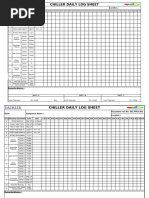 Log Sheet Chiller | PDF | Gas Technologies | Electromechanical Engineering