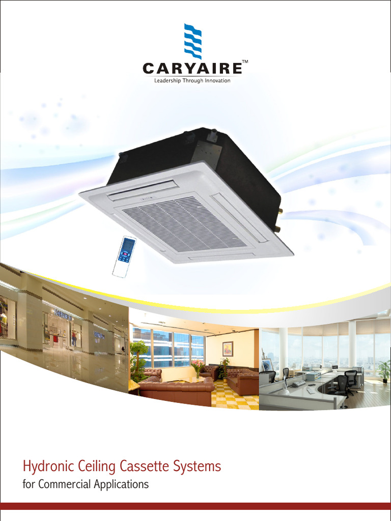 Hydronic Ceiling Cassette Units Guide | PDF | Building Automation ...