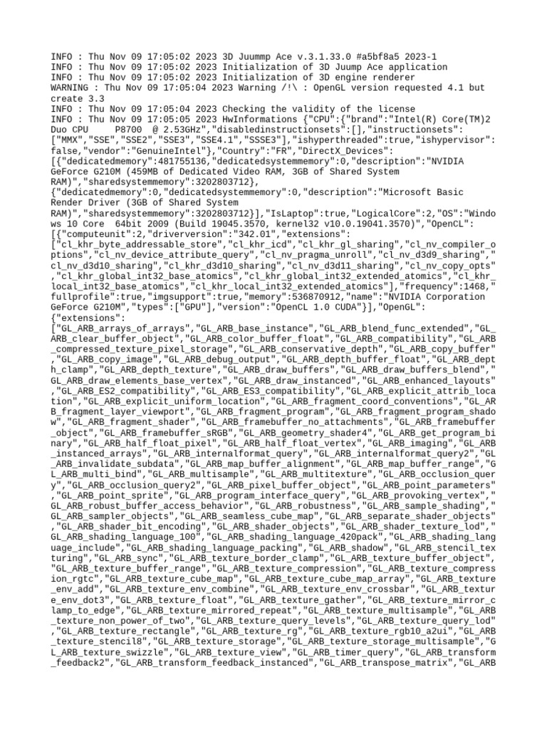 log | PDF | Central Processing Unit | Ibm Pc Compatibles