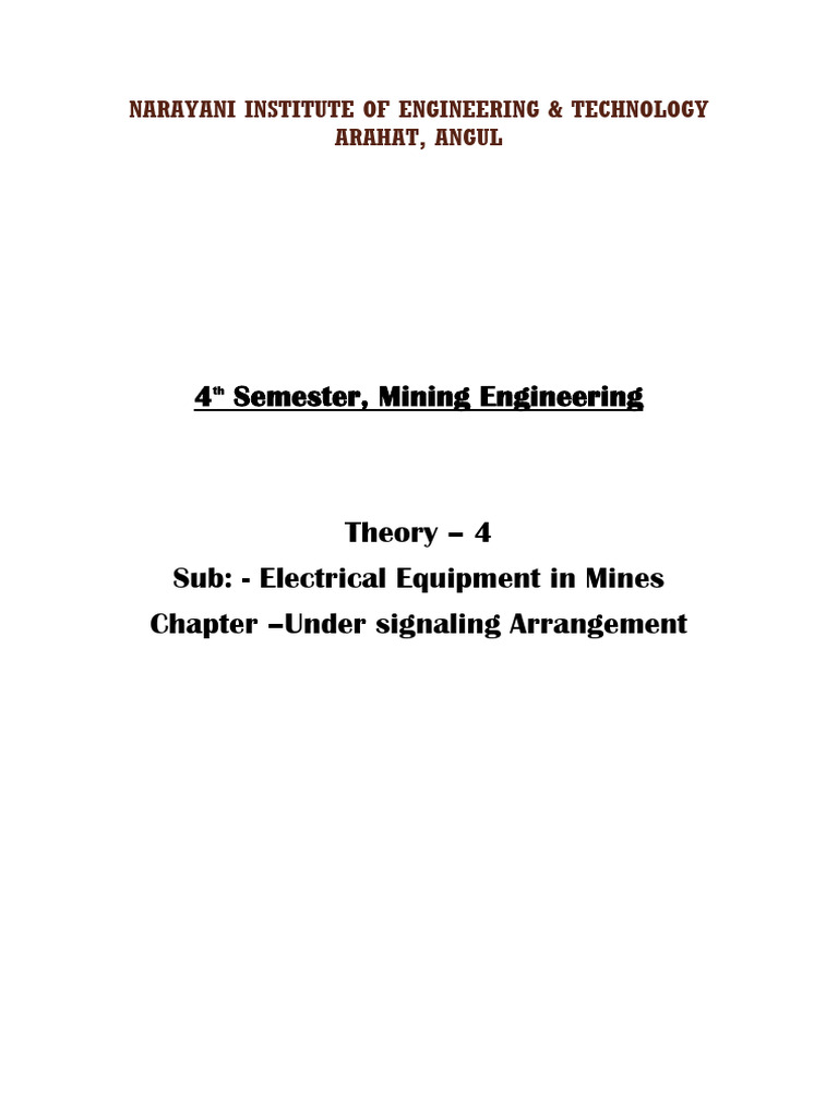 Wireless Communication in Underground Mines | PDF | Radio ...