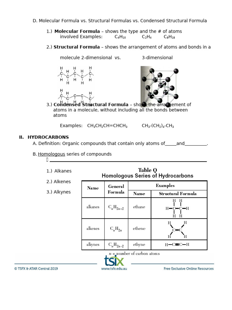 N Organic - Class - Notes HC | PDF | Alkene | Hydrocarbons