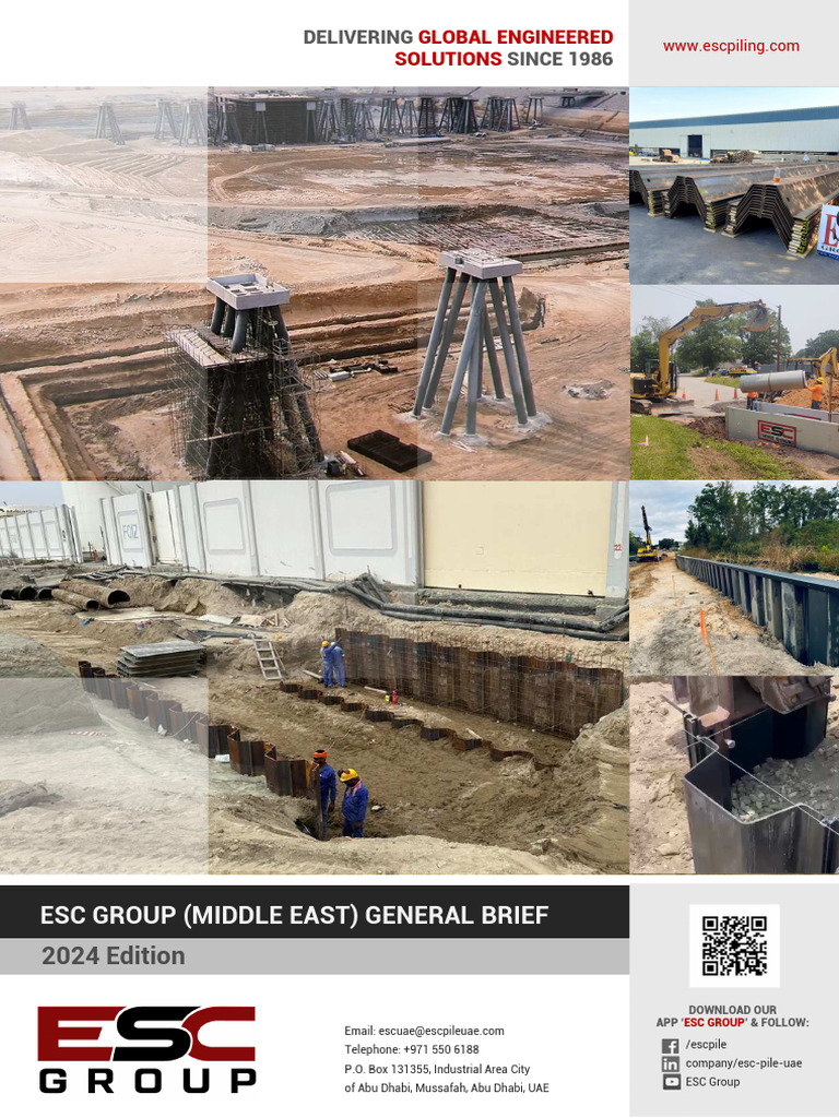 ESC Group Middle East: Sheet Piles Overview | PDF | Corrosion | Deep ...