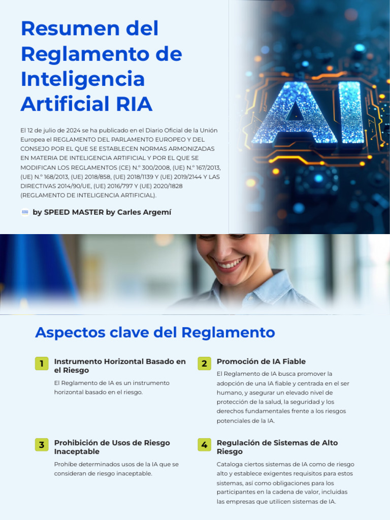 Reglamento de Inteligencia Artificial RIA | PDF | Inteligencia ...