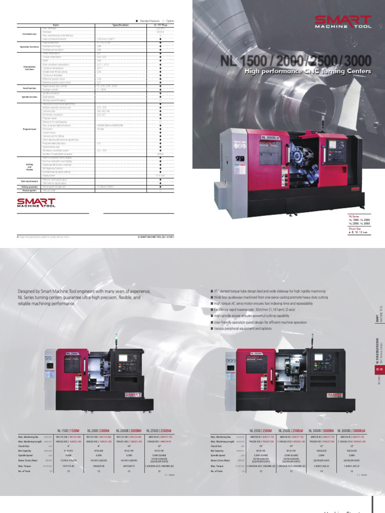 NL2500 CNC Turning Center Manual | PDF | Machining | Tools