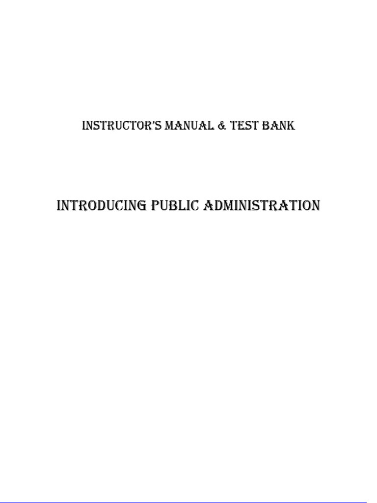 Public Administration Introduction | PDF | Public Administration ...