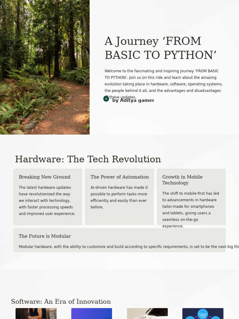A Journey From Basic to Python (1) | PDF | Automation | Operating System