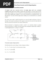 Three-Phase Controlled Rectifiers Overview | PDF | Rectifier | Phase ...