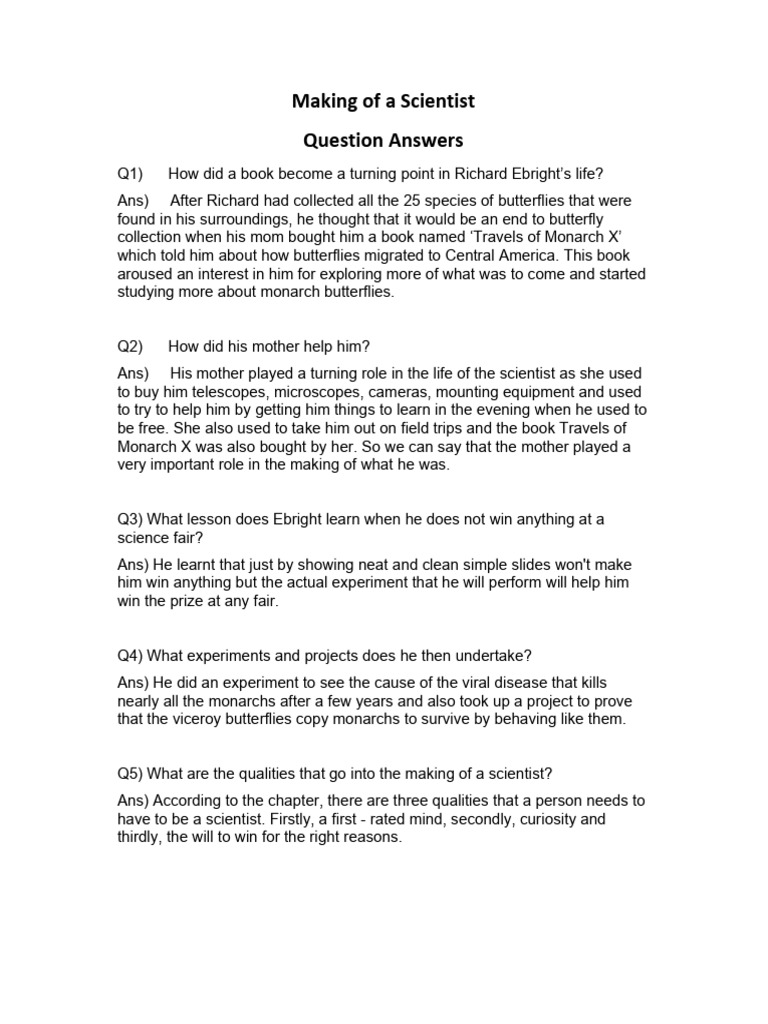 Ebright's Journey to Becoming a Scientist | PDF