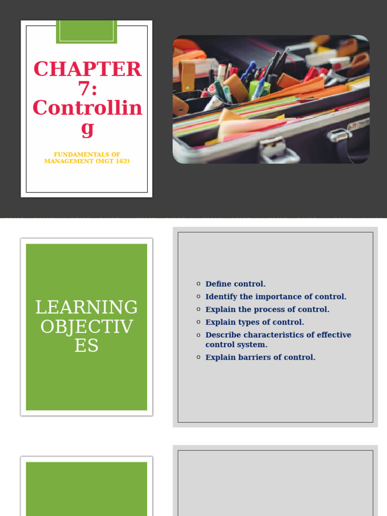 Control Fundamentals in Management | PDF | Business | Social Psychology