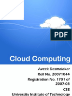 Cloud Computing, Seminar Report