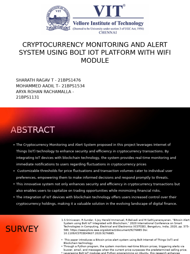Crypto Alerts with IoT Integration | PDF | Internet Of Things ...