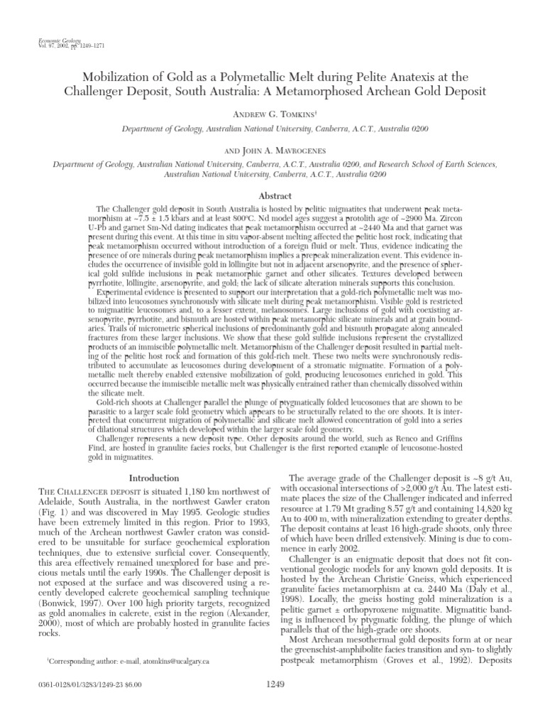 Eg097 1249 Metamorf | PDF | Rocks | Petrology