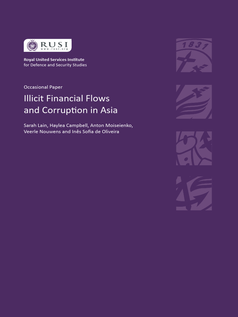 Unit 7-IfFCorruption by RUSI | PDF | Illegal Drug Trade | Money Laundering