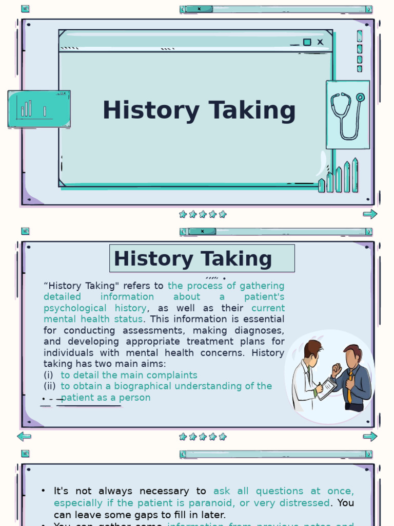 Lecture 3 History Taking 05102024 113628pm | PDF | Psychiatry | Mental ...