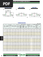 DN600 Flange Dimension Tables | PDF | Mechanical Engineering | Plumbing