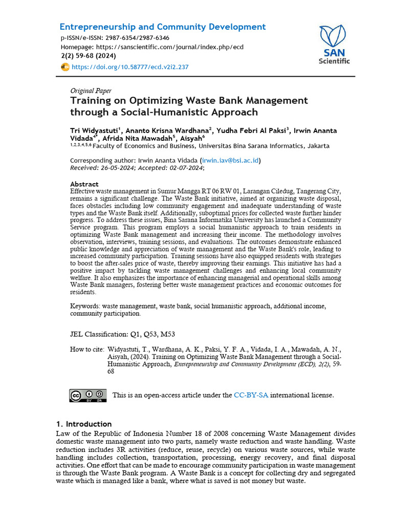 3 +san+ecd+vol+2+no+2+237 | PDF | Waste | Waste Management