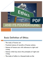 Foundation of Ethics