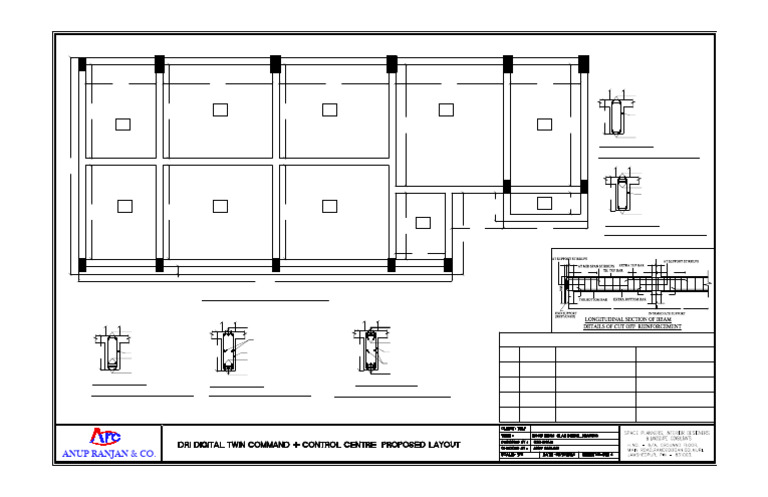 Slab and Beam Layout Plan M20 | PDF