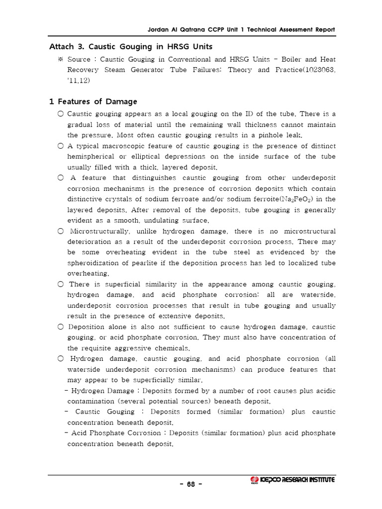 Extraction From Unit #1 Technical Assessment Report (Flow Accelerated ...