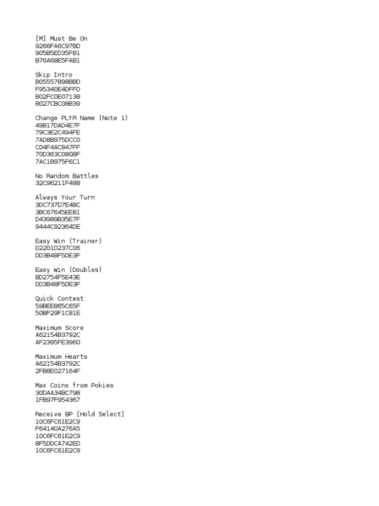 Pokemon Emerald Cheat | PDF | Japanese Games | Series Of Children's Books