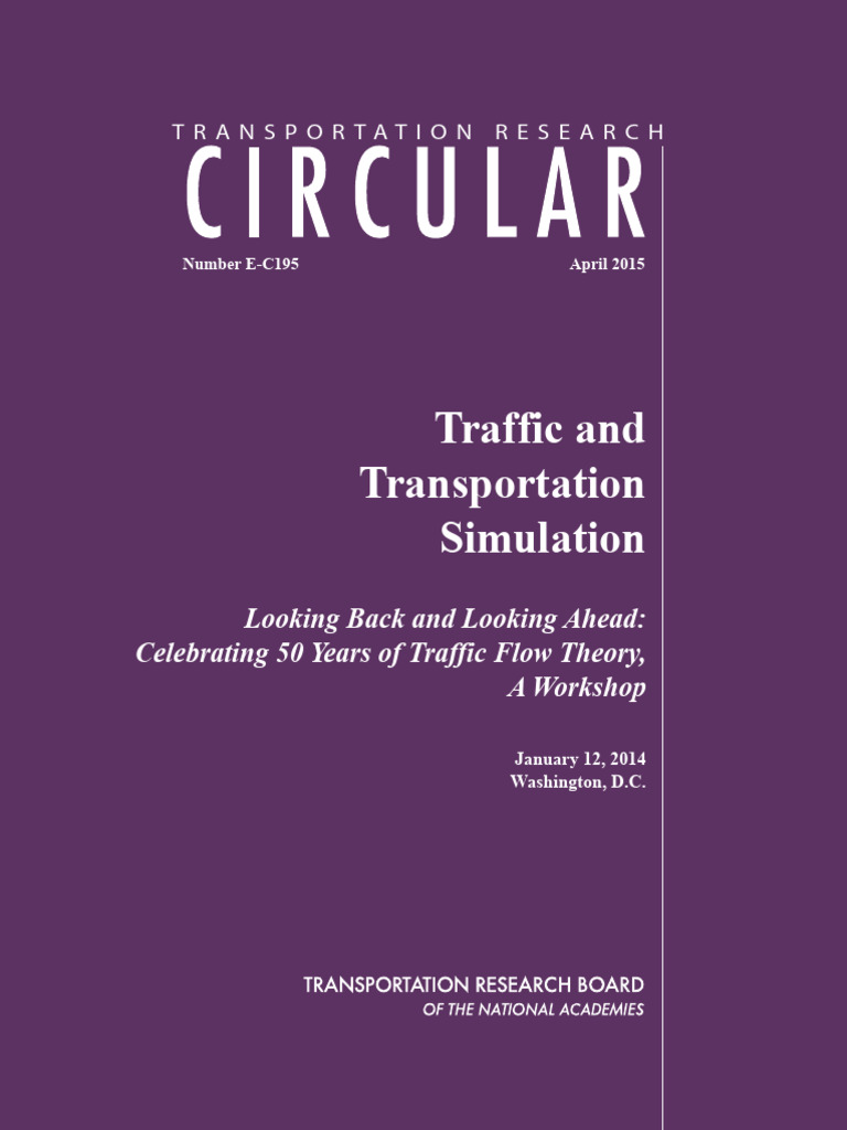 Transport Modelling And Simulation 1 Pdf