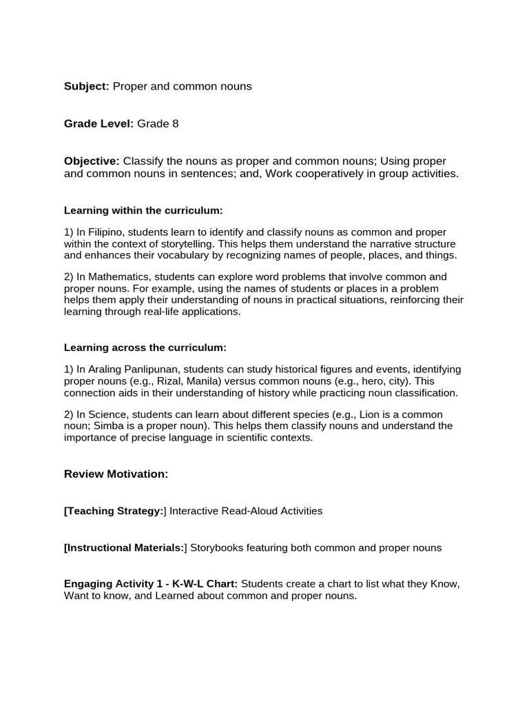 lesson_plan (1) | PDF | Learning | Storytelling