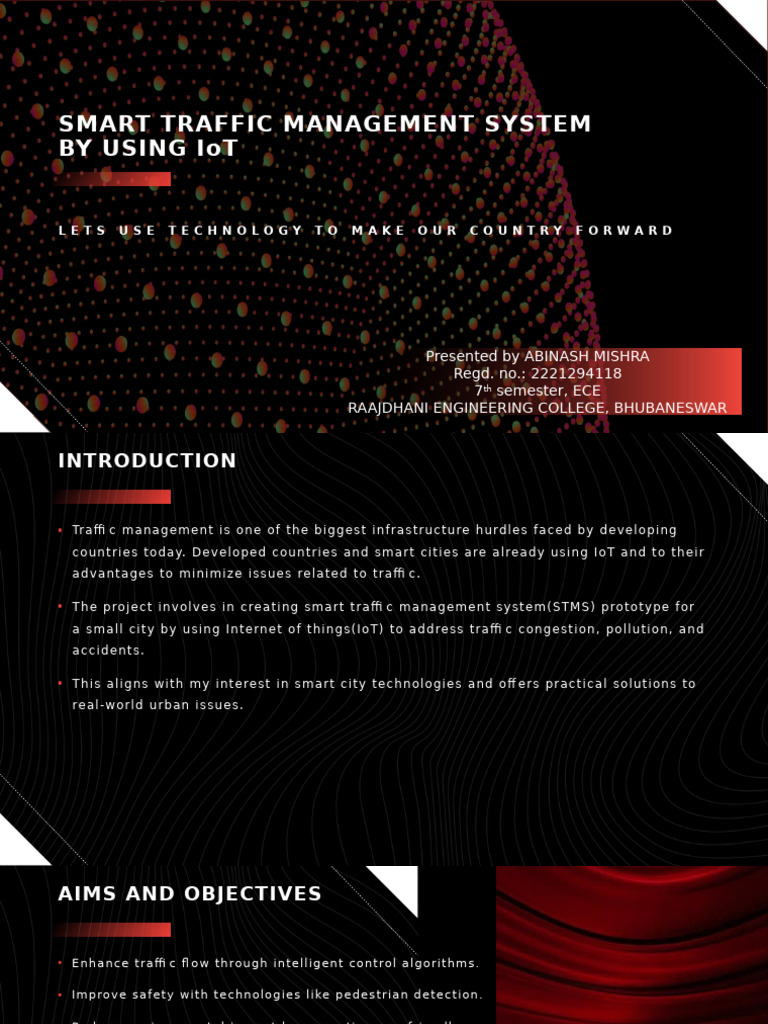Iot Based Smart Traffic Management System Pdf Manufactured Goods