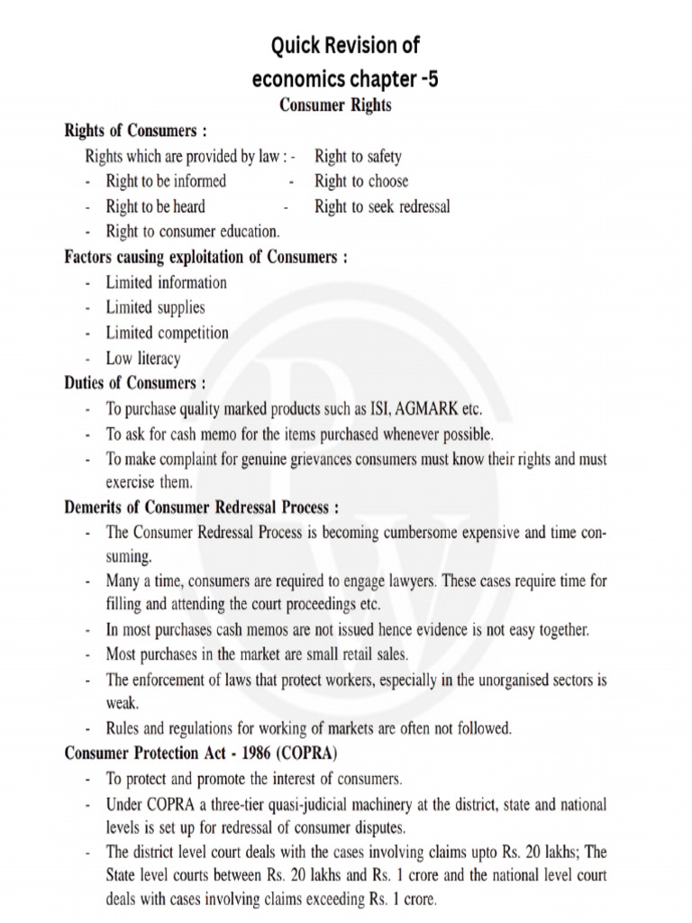 Quick Revision of Economics Chapter - 5 - 20241120 - 122043 - 0000 | PDF