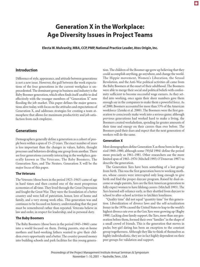 Bridging Generational Work Gaps | PDF | Baby Boomers
