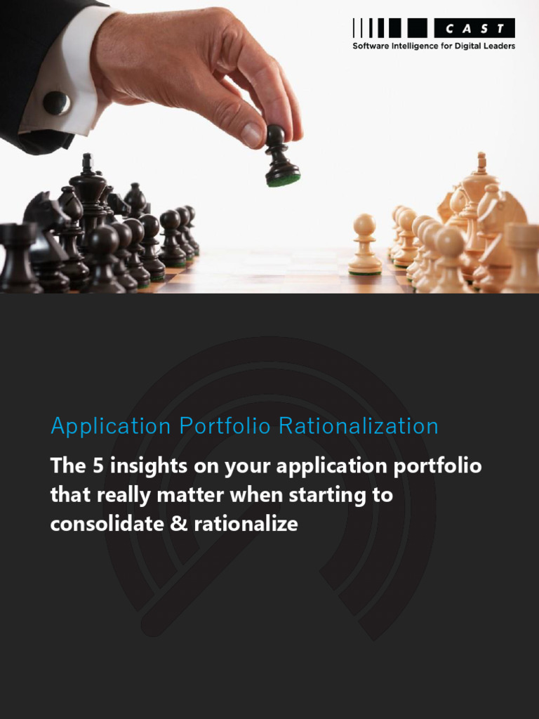 Application Portfolio Rationalization Insights | PDF | Risk | Analytics