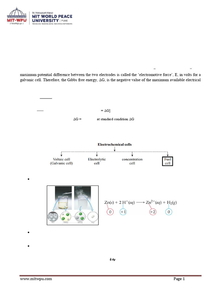Advanced Electrochemistry Concepts | PDF | Fuel Cell | Lithium Ion Battery