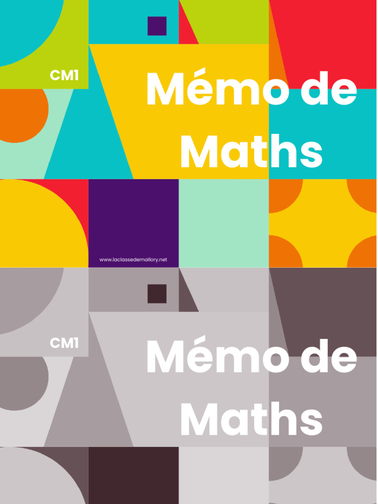 Mémo de Maths CM1 2025 | PDF | Nombre | Division