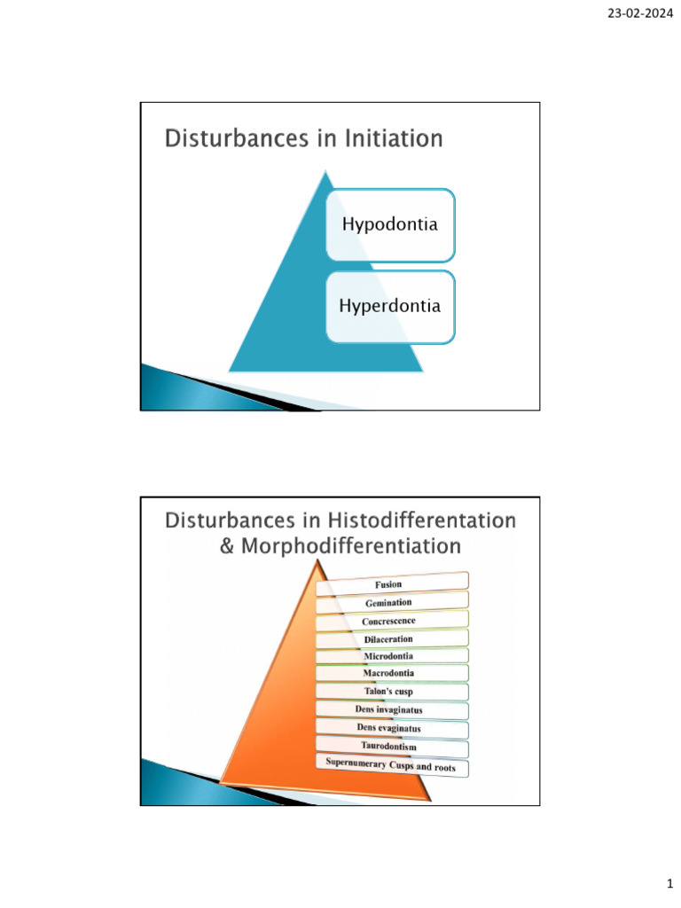 Dental Anomalies: Types and Conditions | PDF