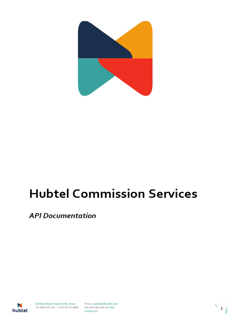 Hubtel Commission Services API Guide | PDF | Computing | Web Development